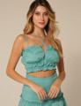 Conjunto Franzido Amarração Serena Verde