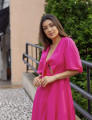 Vestido Recorte Bicolor Helena Rosa