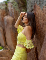 Conjunto Renda Guipir Heloísa Amarelo