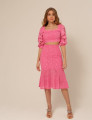 Conjunto Renda Floral Maria Pink