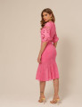 Conjunto Renda Floral Maria Pink
