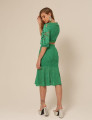 Conjunto Renda Floral Maria Verde