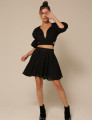 Conjunto Linho Amarração Lívia Preto