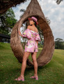 Conjunto Shorts Estampado Liz Rosa