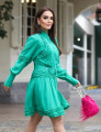 Vestido Chemise Babados Sarah Verde