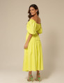Conjunto Tricoline Franzido Rebeca Amarelo