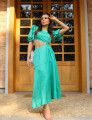 Vestido Longuete Brilho Sandy Verde