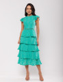 Vestido Laise Babados Miriam Verde