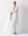 Vestido Renda Guipir Claire Off White