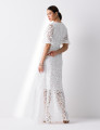 Vestido Renda Guipir Claire Off White