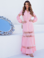 Vestido Detalhes Renda Brigitte Rosa