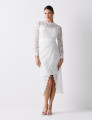 Vestido Renda Transpassado Elis Off White