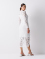 Vestido Renda Transpassado Elis Off White