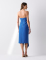 Vestido Crepe Assimétrico Louise Azul