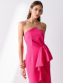 Vestido Crepe Assimétrico Louise Pink
