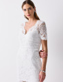 Vestido Renda Floral Vitória Off White