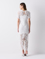 Vestido Renda Floral Vitória Off White