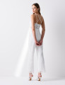 Macacão Renda Cruzado Letícia Off White