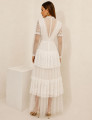 VESTIDO RENDA CAMADAS POLIANA OFF WHITE