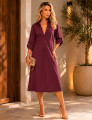 VESTIDO MIDI CHEMISE ANGELINA MARSALA