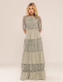 VESTIDO LONGO EM RENDA EMMA VERDE