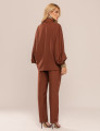CONJUNTO CAMISA OVERSIZED ZURI MARROM