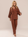 CONJUNTO CAMISA OVERSIZED ZURI MARROM