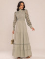 VESTIDO COM RENDA AGNES VERDE OLIVA