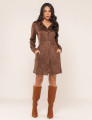 CHEMISE SUEDE STELLA MARROM