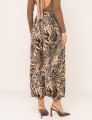 CALÇA ALADIM AIMAL PRINT KIARA MARROM