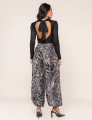 CALÇA ALADIM AIMAL PRINT KIARA PRETA