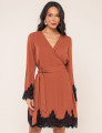 VESTIDO TRANSPASSADO ELENA CARAMELO