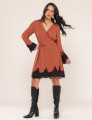 VESTIDO TRANSPASSADO ELENA CARAMELO