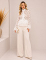 CAMISA RENDA FLORA OFF WHITE
