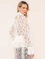CAMISA RENDA FLORA OFF WHITE