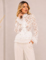 CAMISA RENDA FLORA OFF WHITE