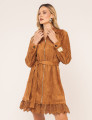 VESTIDO SUEDE PALOMA CARAMELO