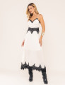 VESTIDO DE ALÇA ISABELA OFF WHITE