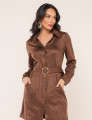 CHEMISE SUEDE STELLA MARROM