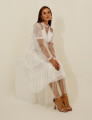 VESTIDO RENDA CAMADAS POLIANA OFF WHITE