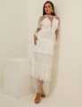 VESTIDO RENDA CAMADAS POLIANA OFF WHITE