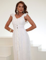 Vestido Laise Botões Cibele Off White