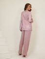 Conjunto Alfaiataria Cetim Josie Rosa