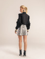 SHORTS SAIA COURO PU NABI PRETO