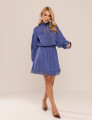 VESTIDO CURTO COM RENDA ELAH AZUL