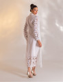 VESTIDO MIDI GUIPIR CLARICE OFF WHITE