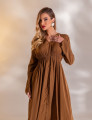 VESTIDO LONGO MIRELLA MARROM
