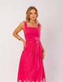 CONJUNTO DE ALGODÃO COM SAIA BORDADA PAMELA PINK