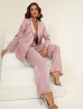 Conjunto Alfaiataria Cetim Josie Rosa