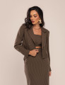 CONJUNTO 3 PEÇAS ALFAIATARIA TYLA MARROM